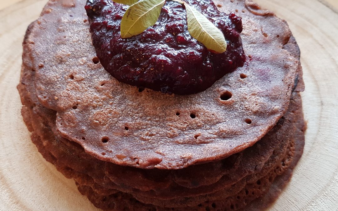 TEFF PANNENKOEKEN MET COMPOTE